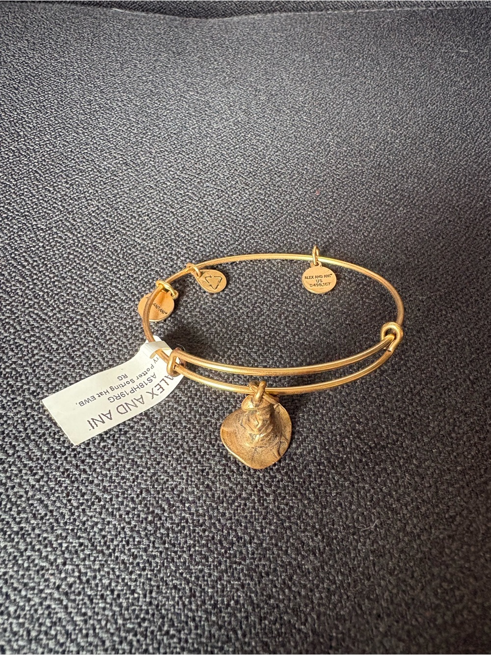 Alex and Ani Gold Harry Potter Sorting Hat Charm Expandable Bracelet